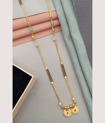 SHANKHRAJ MA LL Golden Mangalsutra ( Pack of 1 )