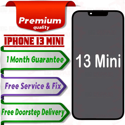 Apple iPhone 13 Mini  (display glass combo folder) Mobile Display LCD Screen With Touch. Black