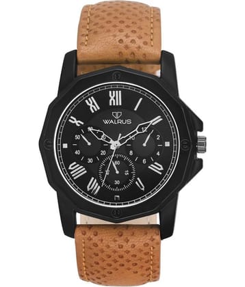 Walrus MACHINO-II Leather Non-Functional Chronograph Men's Watch