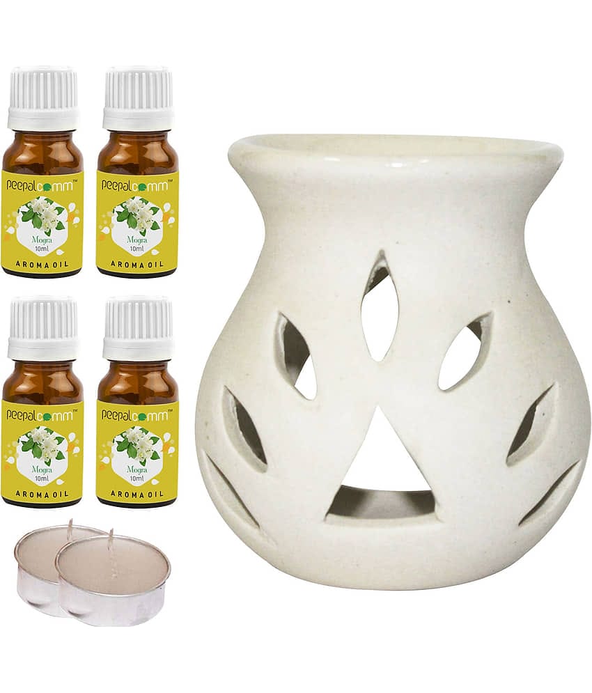 Peepalcomm Ceramic Aroma Oils & Diffusers Set - Pack of 7