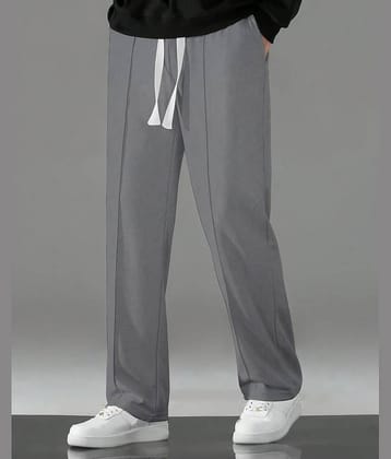 KAJARU Loose Men's Korean Pant - Dark Grey ( Pack of 1 )