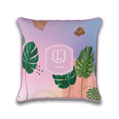 Palmscape Cushion Cover-Holo / 18" / Velvet