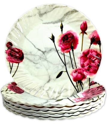Inpro 6 Pcs Melamine Multi Color Half Plate