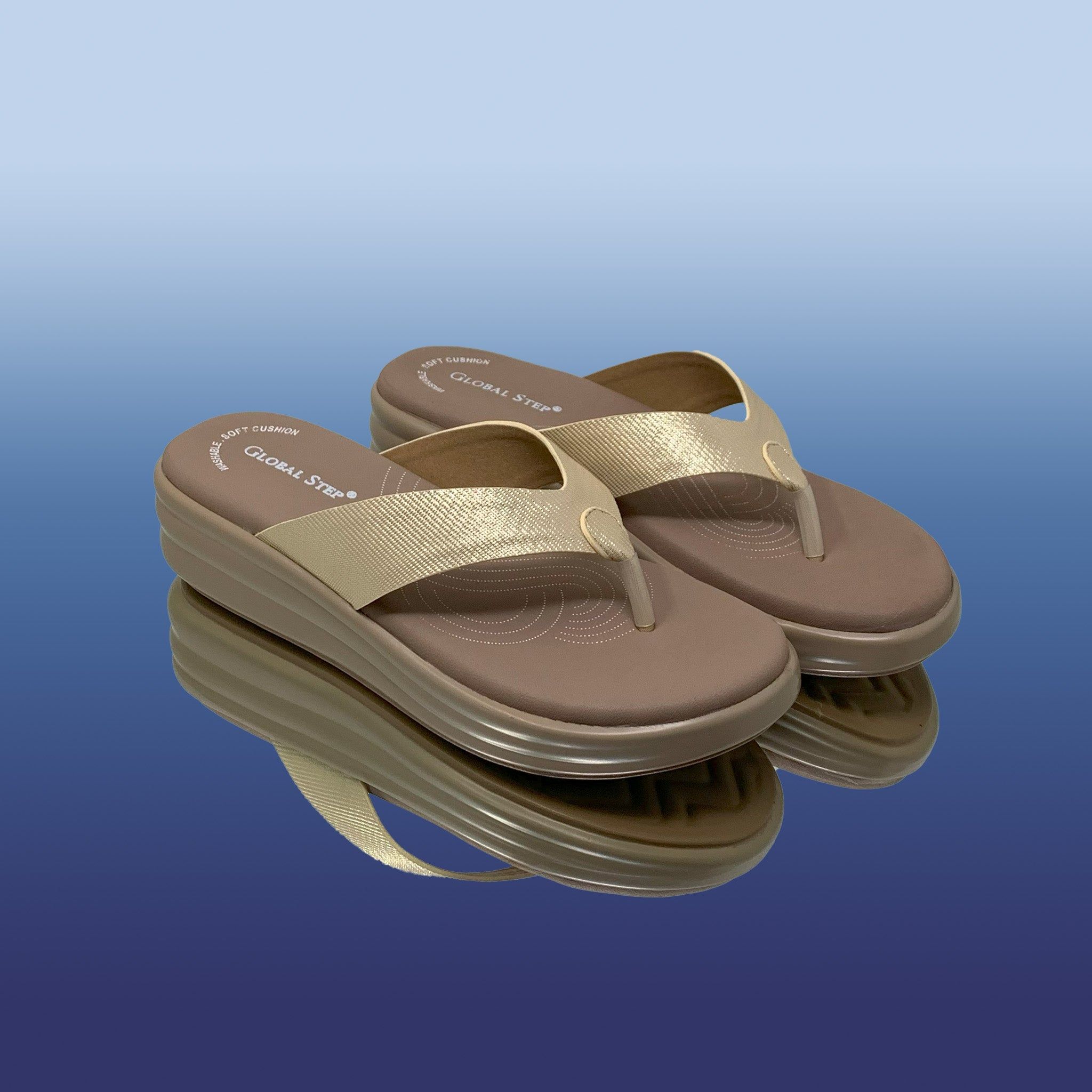Gold Versatile Platform Wedges-Gold / 39
