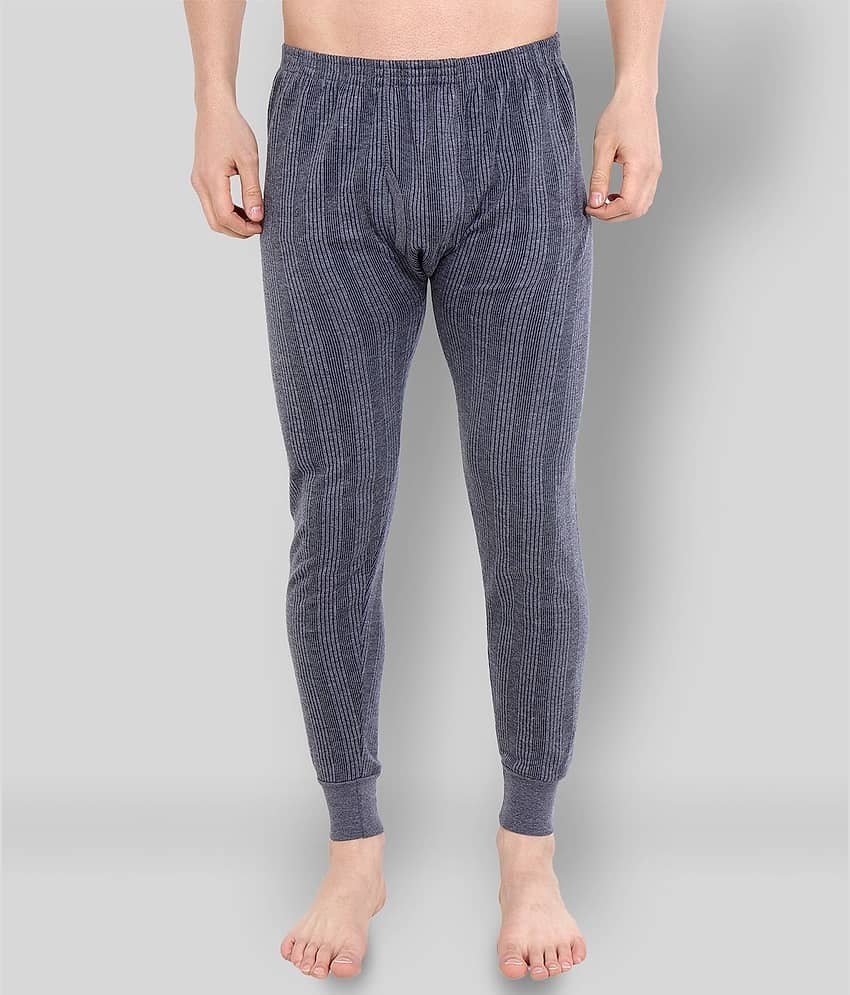 Zeffit Pack of 1 Cotton Thermal Bottoms For Men's ( White )
