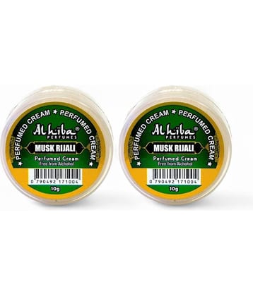 Al Hiba Musk Rijali Perfumed Body Deodorant Cream for Unisex 10 gm ( Pack of 2 )