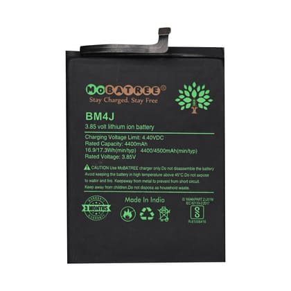Mobatree Original Mobile Battery for Xiaomi Redmi Note 8 Pro - BM4J, 4400 mAh  (6 months Guarantee)