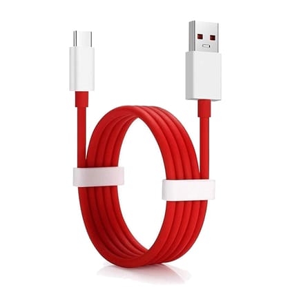 65W OnePlus Dash Warp Charge Cable, USB A to Type C Data Sync Fast Charging Cable Compatible with One Plus 3 /3T /5 /5T /6 /6T /7 /7T /7 pro, Nord 2/CE & for All Type C Devices - 1 Meter, Red 65W OnePlus Dash Warp Charge Cable, USB A to Type C Data Sync Fast Charging Cable Compatible with One Plus 3 /3T /5 /5T /6 /6T /7 /7T /7 pro, Nord 2/CE & for All Type C Devices - 1 Meter, Red