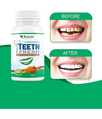 KURAIY Pearl Teeth Whitening Powder Teeth Brightening Oral Remove Plaque Stains 100g