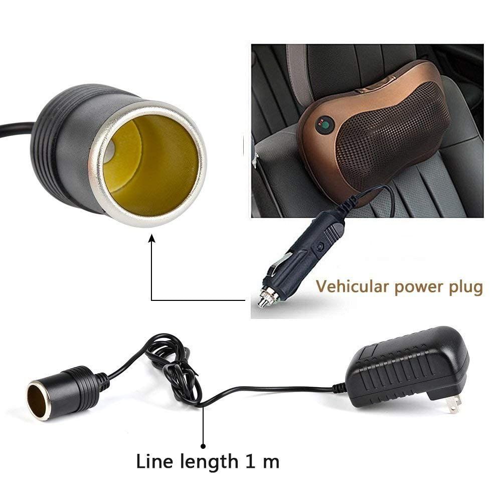 12V DC Power Adapter with Car Cigarette Lighter Socket