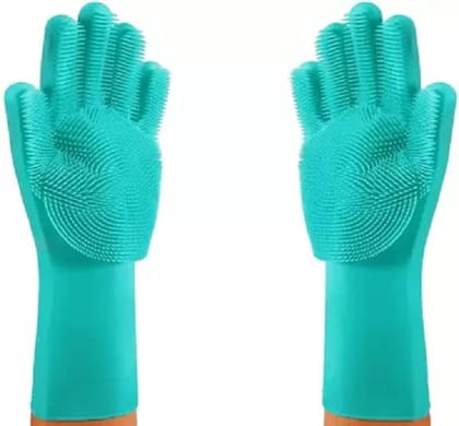 Elecsera Wet and Dry Glove Set (Free Size Pack of 1) Wet and Dry Disposable Glove (Free Size)