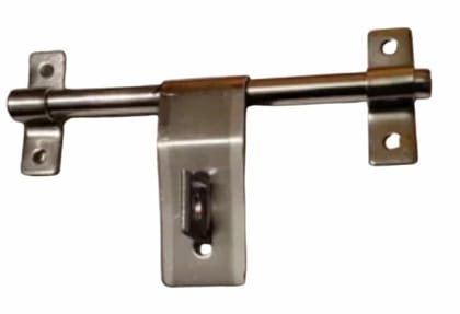 Handles with Kadi Set of 1 for Main Doors and Gates Silver Colour Stainless Steel Pack of 1 Set with Handle AMBZ07