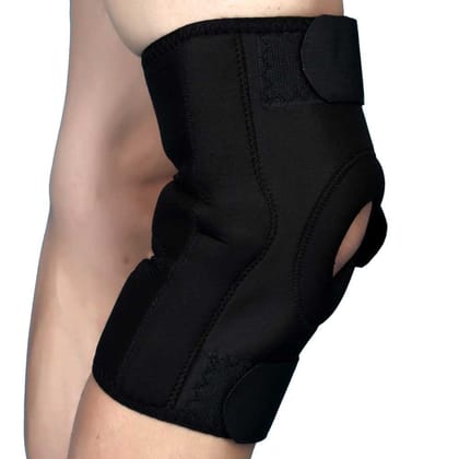 Aktive Support Polymer 507 Hinged Knee (Free Size, Black)