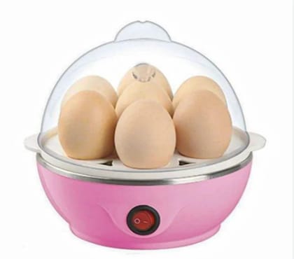 Electric Egg Boiler � 7 Egg Capacity | Automatic Off | Stainless Steel Heating Plate | Multi-Color | For Boiled, Half-Boiled & Poached Eggs | Energy Efficient Kitchen Appliance
