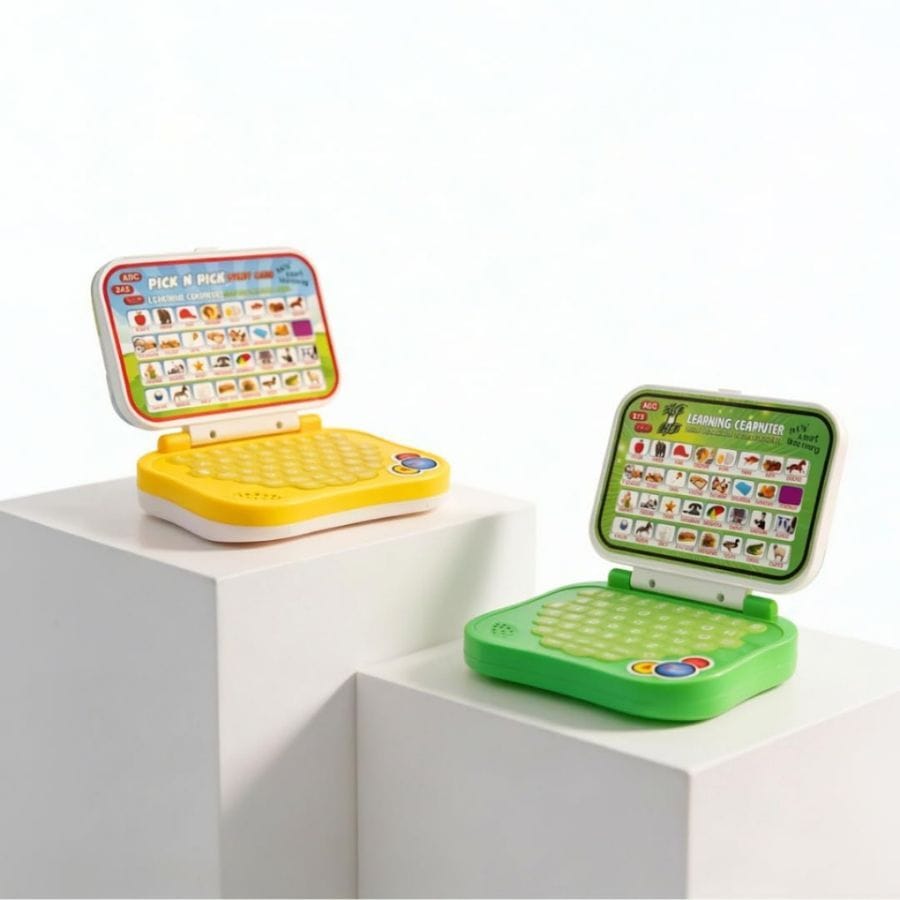 Educational Laptop Toy for Kids 4+ | Interactive Learning Computer with Keyboard | ABC, Letters, Words, Numbers, Spelling, Quiz & Object Recognition Learning Toy 