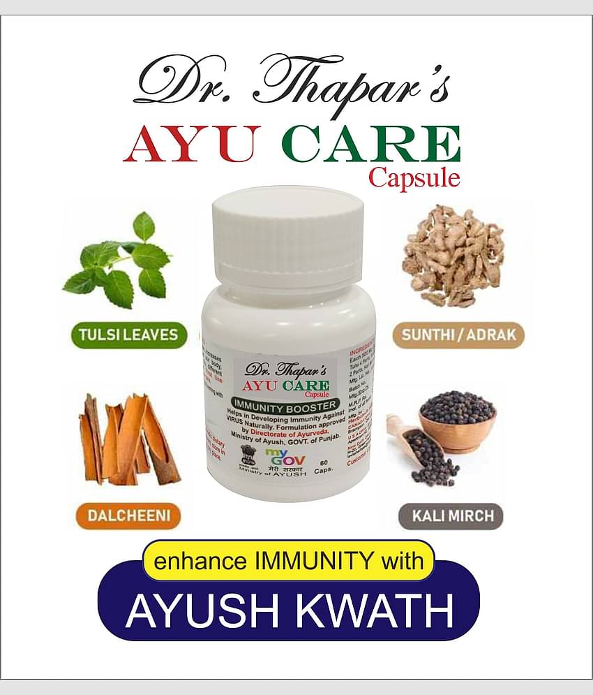Dr. Thapar'S Auy Care Immunity Booster @ No Profit No Loss Basis 60 Capsule 500 Mg