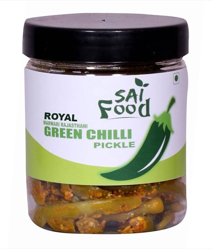 SAi Food ROYAL Marwari Rajasthani Athana Green Chilli Pickle| Without Oil| Fresh Achar Pickle 250 g