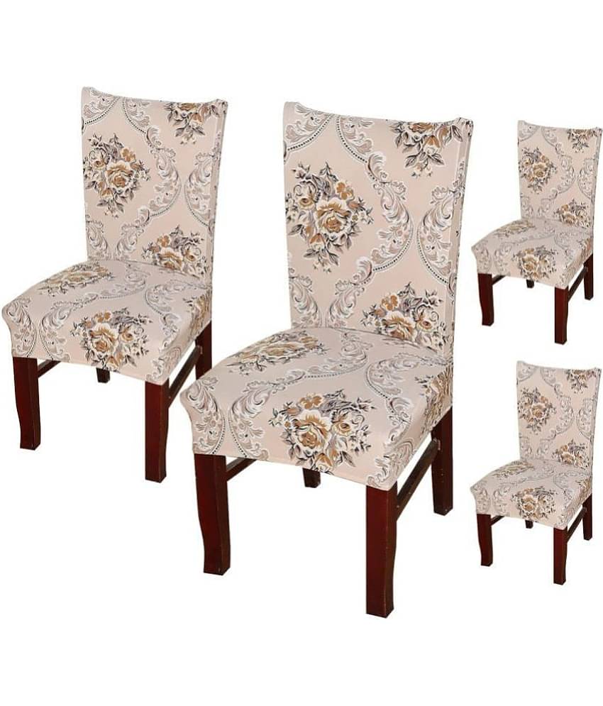 House Of Quirk 1 Seater Polyester Chair Cover ( Pack of 4 )