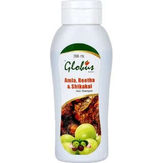 Globus Remedies Amla Reetha Shikakai Shampoo - 200 ml 