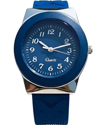 Cosmic Blue Silicon Analog Womens Watch