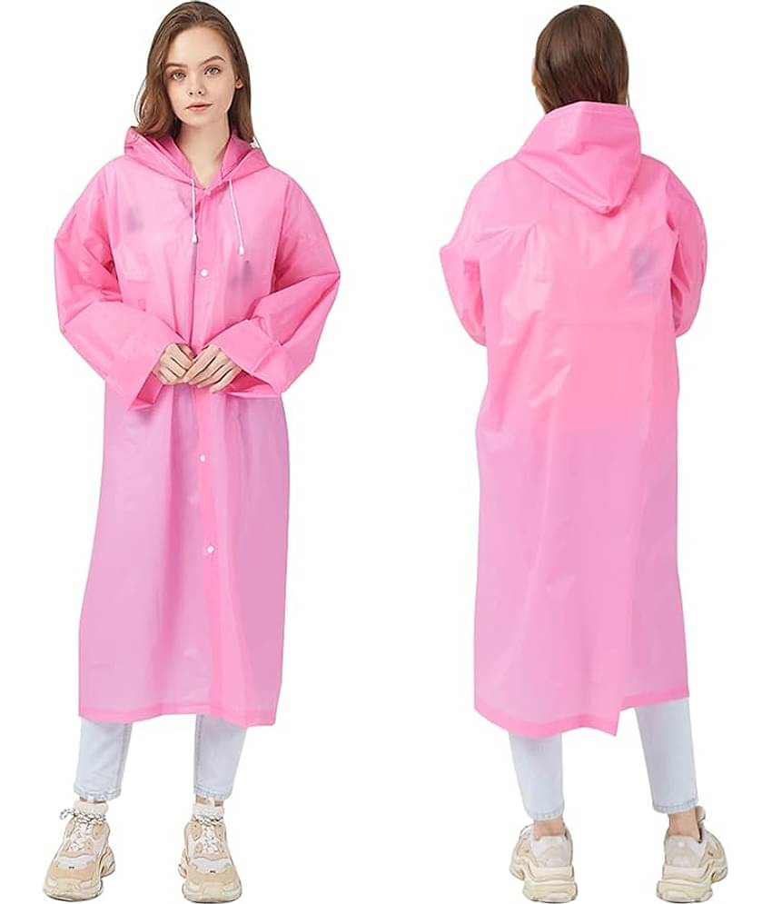 Infispace Pink PVC Men's Raincoat ( Pack of 1 )