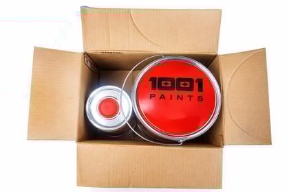 1001 Epoxy Paint HB Coating 2 Pack System | Heavy-Build Epoxy Paint for Tanks, Machinery, Kitchen, Garage Floor, Labs, Hospitals, Cemented Surfaces & More | Superior Glossy Finish  White (4 L)