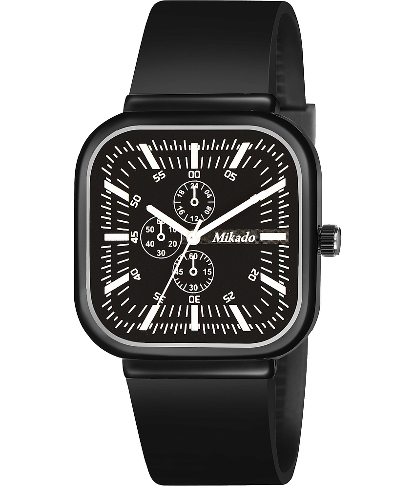 Mikado Black Silicon Analog Men's Watch