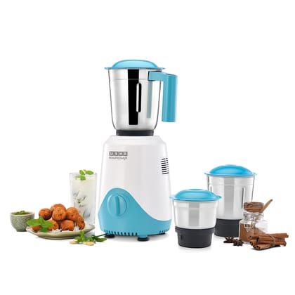 USHA Rapidmix 500-Watt Copper Motor Mixer Grinder With 3 Jars And 2 Years Product Warranty & 5 Years Motor Warranty (Sea Green/White), 500 Watt USHA Rapidmix 500-Watt Copper Motor Mixer Grinder With 3 Jars And 2 Years Product Warranty & 5 Years Motor War