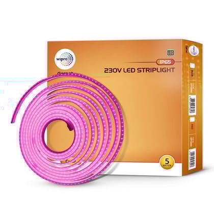 Wipro Garnet 5 mtr LED Strip Light (Water Proof), Pink