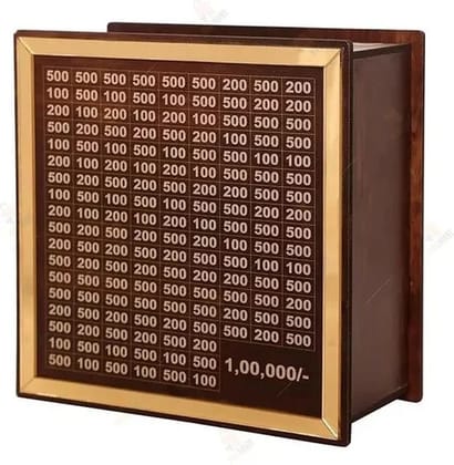 Wooden Money Saving Box for Kids & Adults | Lockable Piggy Bank | 1 Lakh Capacity Wooden Money Saving Box for Kids & Adults | Lockable Piggy Bank | 1 Lakh Capacity