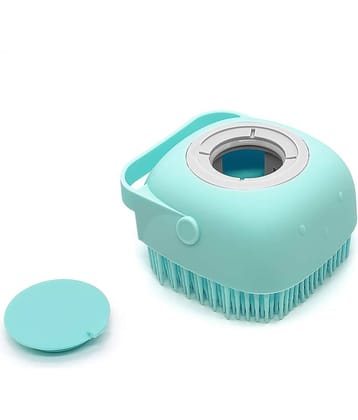 sell4you Silicone body scrubber Soft Bath Body Brush Short Handle Body Brush