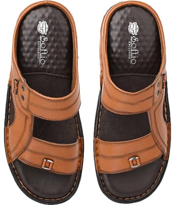 softio - Tan Men's Daily Slipper