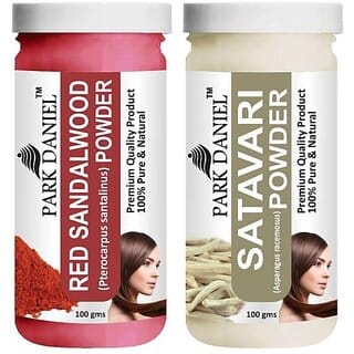 PARK DANIEL Premium Red Sandalwood Powder & Satavari Powder Combo Pack of 2 Jars of 100 gms(200 gms) (200 g)