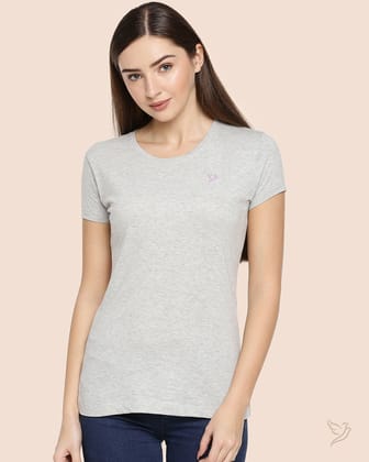 Slim Fit Signature Tee - Grey Mix-S / Grey Mix
