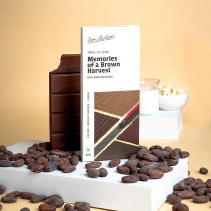 Bon Fiction Memories Of A Brown Harvest - Dark Chocolate, 55 gm