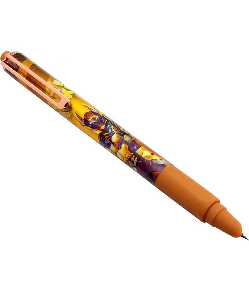 Srpc Yiren Super Hero Edition Retractable Button System Capless Fountain Pen Brown