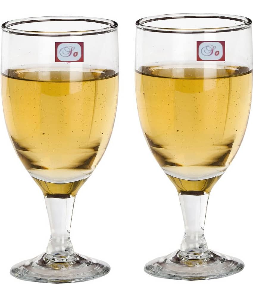 Afast Wine  Glasses Set,  180 ML - (Pack Of 2)
