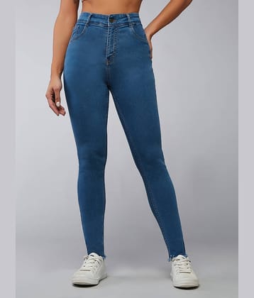 Dolce Crudo - Blue Denim Skinny Fit Women's Jeans ( Pack of 1 )