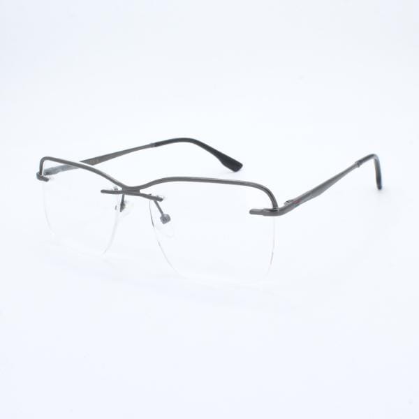 Lensoz Elite X Luxe Rimless Geometric 3 - Narrow - Gunmetal