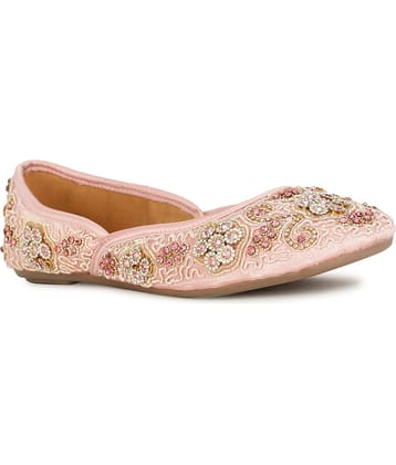 Bata Pink Women's Ethnic Ballerinas