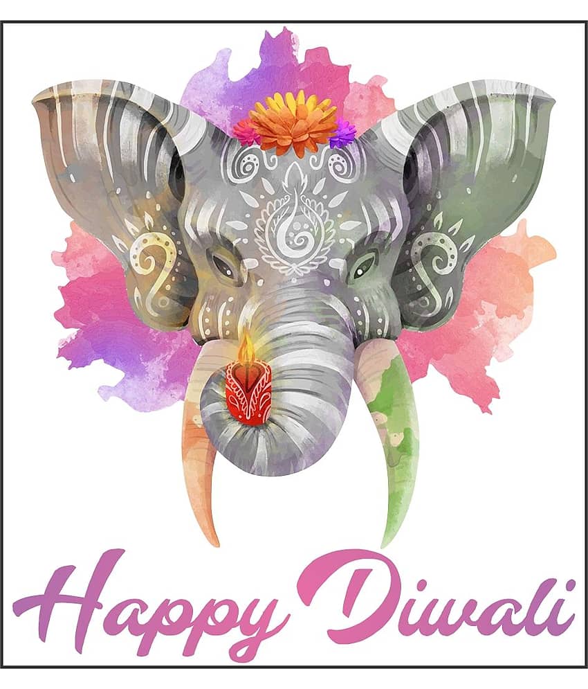 Decor Villa DIWALI COMBO Festive Sticker ( 55 x 58 cms )
