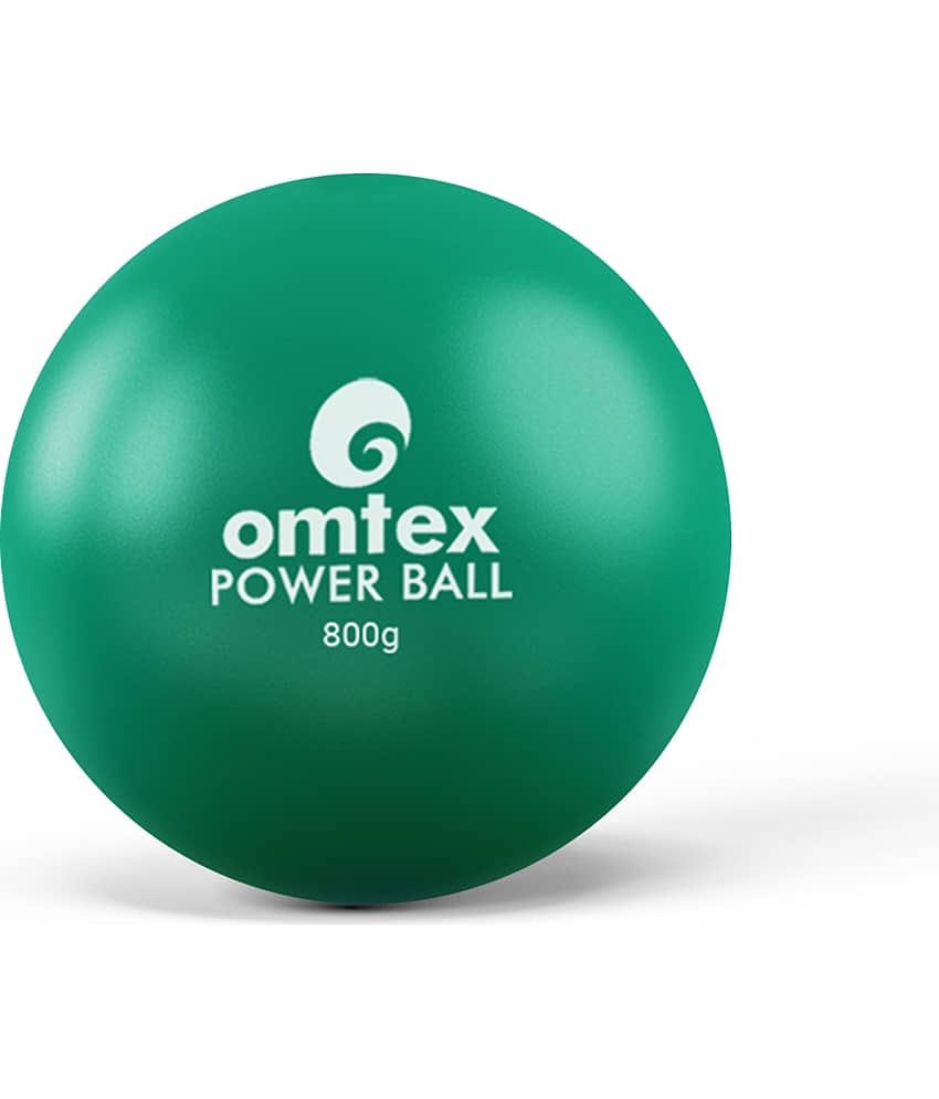 Omtex - Green Rubber Cricket Ball ( Pack of 3 )