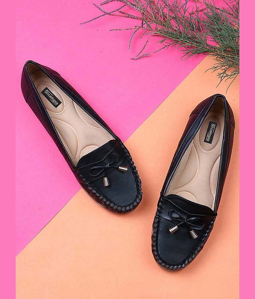 Shoetopia - Black Women's Loafers