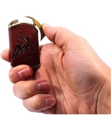 PAAVI Brown Leather Cigarette Lighter ( Pack of 1 )