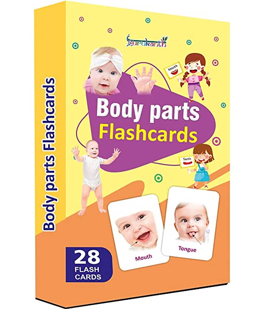 Parts of Body Flash Cards for Kids Early Learning | Easy & Fun Way of Learning 1 Year to 6 Years Babies
