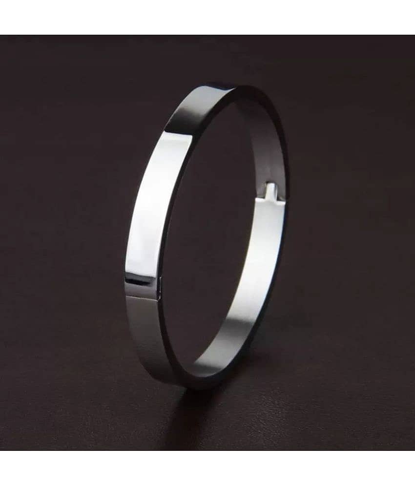 FASHION FRILL Silver Kada ( Pack of 1 )