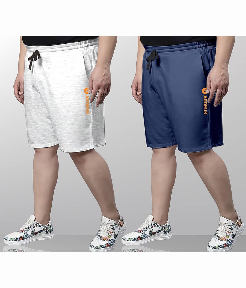 Ardeur Multi Cotton Blend Men's Shorts ( Pack of 2 )