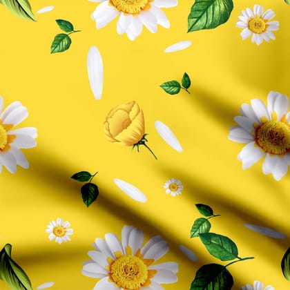 Yallow On flower-Cotton