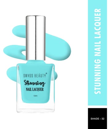 Swiss Beauty Stunning Nail Polish White Crme Pack of 3 10 mL