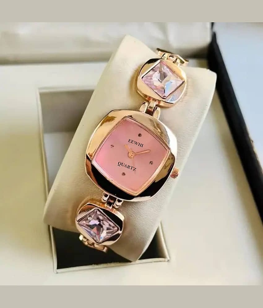 EEWHI Rose Gold Metal Analog Womens Watch